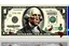 Placeholder: real looking Dollar Bill with a rotting zombie George Washington portrait on it, grainy photography, macabre