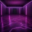 Placeholder: Hyper Realistic purple & maroon neon floor in a dark room