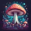 Placeholder: Enigmatic Aether in Vector mushroom art style