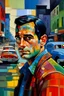 Placeholder: Jack Kerouac; On the road, kadinsky colors