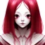 Placeholder:  cute girl Junji Ito style, darkred tones,weird face