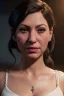 Placeholder: Realistic image, waist up portrait, hybrid made up of a woman, the muppet head replaces the human one ,concept art, smooth, unreal engine 5, god lights, ray tracing, RTX, lumen lighting, ultra detail, volumetric lighting, 3d, finely drawn, high definition, 4k.