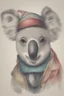 Placeholder: KOALA HEAD WEARING A JESTER HAT