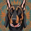 Placeholder: The anthropomorphic Doberman Dog 8k