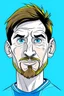 Placeholder: Lionel Messi Argentine football player ,cartoon 2d