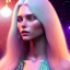 Placeholder: white woman glitter long blond hair blue eyes in a galactic ambiance, delicate colors in the foreground, full of details, smooth, light effect，vaporwave colorful, smooth, extremely sharp detail, finely tuned detail, ultra high definition, 8 k, unreal engine 5, ultra sharp focus