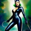 Placeholder: fullbody portrait 'beautiful Sexy Busty CatWoman',wearing skintight transparent suit,crystal clear green eyes,painting by gaston bussiere, greg rutkowski, yoji shinkawa, yoshitaka amano, tsutomu nihei, donato giancola, tim hildebrandt, oil on canvas, cinematic composition, extreme detail,fit full head inside picture,32k