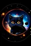 Placeholder: a cute cat in the galaxy with a black hole