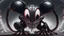 Placeholder: a spider mickey mouse hybrid, photorealism, movie screen capture, horror, sci-fi, retrofuturism, evil, demon-like