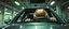 Placeholder: car driving happy 2d anime fluffy alien hippo man in the style of Escher and Giger and Fallout 4, pinhole cam, airbrush 3d rendering, on tv screen:A five-second cinematic single take in a clean industrial presentation hall.