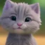 Placeholder: a cute, gray Kitten