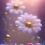 Placeholder: one big crystal subtle flower in a galactic ambiance with a beautiful fairy, transparent petals, delicate colors, in the foreground, full of details, smooth，soft light atmosphere, light effect，vaporwave colorful, concept art, smooth, extremely sharp detail, finely tuned detail, ultra high definition, 8 k, unreal engine 5, ultra sharp focus