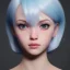 Placeholder: potrait girl look beautiful, eyes like ocean blue, short hair, smile, 8k, rtx, eyebrows like serious, facing left, real, cute, angry expression, tsundere