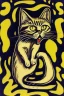 Placeholder: Funny cat. The scream Edvard Munch. Painting style of Edvard Munch