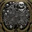 Placeholder: the source of future growth dramatic, elaborate emotive metallic Baroque and Rococo styles to emphasise death as a transcendental, seamless pattern, symmetrical, large motifs, sistine chapel ceiling, 8k image, sharp focus, gothic mothifs and (skulls:1) in rococo style, black metal forge, black colors, perfect symmetry, 3D, no blur, sharp focus, photorealistic, insanely detailed and intricate, cinematic lighting, Octane render, epic scene, 8K