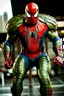 Placeholder: Spider-man in hulking futuristic armor, photograph