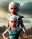 Placeholder: Daenerys Targaryen toddler, full body, dramatic lighting, angry, hyper realistic,