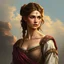 Placeholder: a beautiful noble woman, Roman empire, young, pretty, dress, digital art