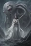 Placeholder: Snow-White has become a Goddess and stands with Cthulhu to rule the world :: extremely detailed 3D Airbrush art, Octane render, pencil sketch, deep color, dark fairy tale, dark fantasy