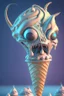 Placeholder: ice cream alien ,highly detailed, artstation, sharp focus,4k