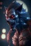 Placeholder: Vampire werewolf fused ,3d render, high details, high contrast, long explosure, hyper realistic, color grading, bokeh, unreal engine 5, 8k