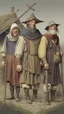 Placeholder: medieval farmer group