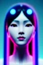 Placeholder: portrait, Asian cyborg woman, ghost in the shell style :: symmetry photography, cyberpunk, pink hair, makeup, long line eye, light iris, :: latex coat, japanese traditional pattern, wires and circuits, pink, white, black :: cinematic, Ultra realistic, dark scene, soft color, highly detailed, unreal engine 5, RTX, ultra detail, 3d, finely drawn, high definition.