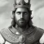 Placeholder: Portrait of KING ARTHUR with crown and mid-12th century armor.extremely detailed face,crystal clear Big eyes,perfectly centered image,intricate detail.Diseney,studio ghibli, korra character, style.