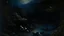 Placeholder: A dark blue chaotic realm with pixies painted by Albert Pinkham Ryder