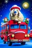 Placeholder: Create a whimsical 1990s-style movie poster featuring a jolly, rotund Santa humorously merged with a fluffy sheep. Capture the playful spirit of 'National Lampoon's Christmas Vacation.' Display 'Merry Xmas Autofarm' prominently in festive, bold letters, framed by twinkling lights and classic Christmas motifs. Use bright, nostalgic colors and playful design elements to evoke retro holiday magic and comedic fun