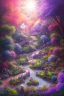 Placeholder: verybeautiful-magical-garden-of-the-angelic-kingdom-blue-and-pink-plants-and-trees-small-river-sunshine-flowers-haze-thumb-rainbow-ufo-bright-colors