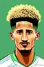 Placeholder: William Saliba French football player ,cartoon 2d