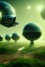 Placeholder: alien earth invasion worlds, clean art NFT, blender 3d