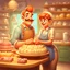 Placeholder: a cartoon character thirty years old confectioner , an ultrafine detailed painting by senior character artist, featured on polycount, sots art, artstation hd, 2d game art, behance hd