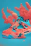 Placeholder: jordan 4s in a coral reef theme shoes