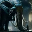 Placeholder: xenomorph elephant hybrid, photorealism, movie screen capture, horror, sci-fi, retrofuturism, based on the movie Alien, horror, terrifying