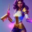 Placeholder: isometric clean art of a caitlyn,league of legends, soft lighting, high definition, unreal 5, full body