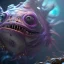 Placeholder: fluid ink angler fish creature, unreal engine 5, 8k resolution, photorealistic, ultra detailed