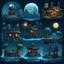 Placeholder: 2d game art assets moody style