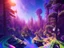 Placeholder: colorful crystal cosmic and galactic ambiance underground hill sky rocks sunny trees pools surreal, full of details, smooth, bright sunshine，soft light atmosphere, light effect，vaporwave colorful, concept art, smooth, extremely sharp detail, finely tuned detail, ultra high definition, 8 k, unreal engine 5, ultra sharp focus