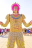 Placeholder: 10,000nerds worshipping giant lord of nerd at burning man festival in the style of hiroku ogai