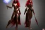 Placeholder: crimson haired sorceress elven