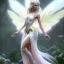 Placeholder: beautiful fairy very etheric, nice smiling, long blond hair, magic glamour pink make up, delicate colors, complete vision of very transparent and big wings, beautiful glamour transparent dress, ultra sharp focus, 8k, unreal engine 5, extremely sharp detail, light effect, soft light atmosphere, smooth, full of details, face in front, complete vision of face and hair and of the body