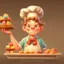 Placeholder: a cartoon character thirty years old confectioner , an ultrafine detailed painting by senior character artist, featured on polycount, sots art, artstation hd, 2d game art, behance hd