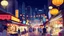 Placeholder: A modern digital illustration of a bustling night market in Taiwan, filled with colorful street food stalls and vibrant lanterns illuminating the scene. The artwork is stylized with a mix of realism and abstract elements, creating a dynamic and lively atmosphere.