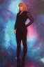 Placeholder: Full body portrait, painting, medium shot lady Spacecore midground volumetric skin