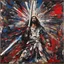 Placeholder: [art by Jean-Paul Riopelle] Jesus with a lightsaber opening the belly of the devil