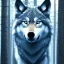 Placeholder: Wolf, ice, blue, forest, snow, beautiful, masterpiece, expert, 8K, hyperrealism, sharp focus, cinematic lighting