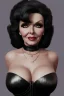 Placeholder: Joan Collins as evil queen in black leather, leather, busty, cleavage, angry, stern look. character design by cory loftis, fenghua zhong, ryohei hase, ismail inceoglu and ruan jia. unreal engine 5, artistic lighting, highly detailed, photorealistic, fantasy