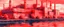 Placeholder: A light red electrical power plant with batteries in Impressionism art style